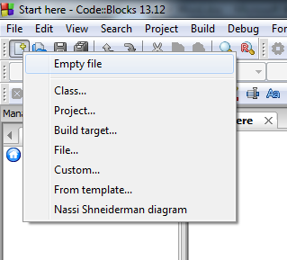 Aspecto de CodeBlocks