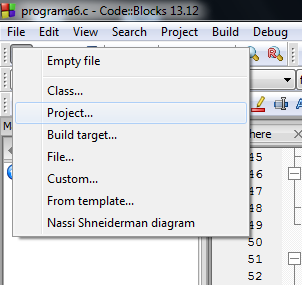 New File → Project