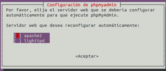 Configuración de base de datos
