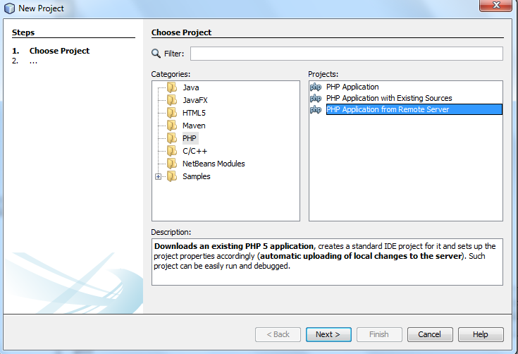 PHP Application from Remote Server