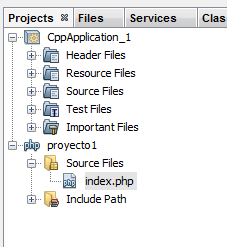 Putty creando index.php