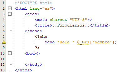 Código tratarFormulario.php