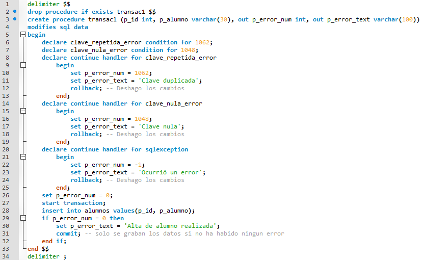 Ejemplo completo con gestión de errores