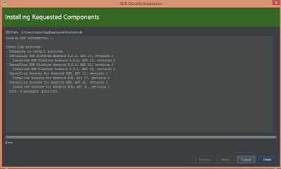 Confirmación de descarga completada