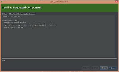 Finalización de la creación del emulador