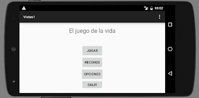 La misma actividad al girar a landscape sin layout alternativo
