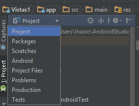 Crear carpeta layout-land en res/