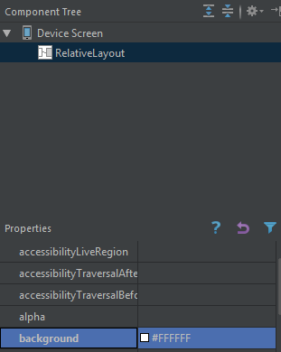 Configuración del layout con el botón personalizado