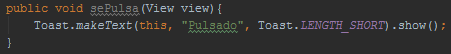 Código Java sePulsa