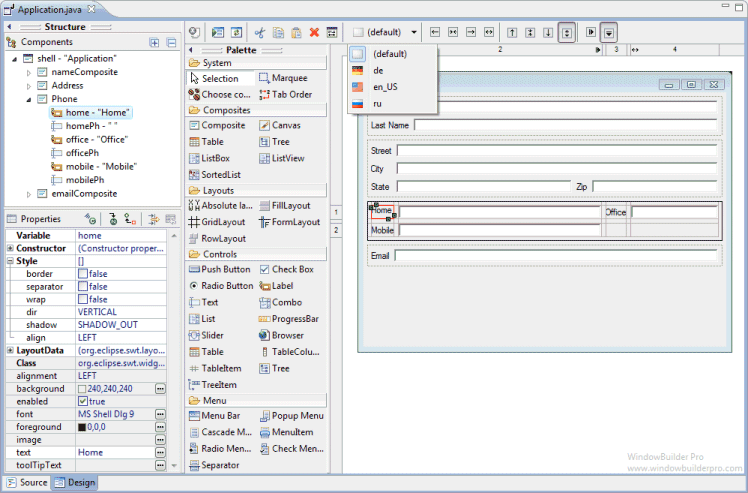 WindowBuilder en Eclipse