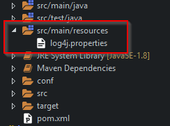 default log4j.properties